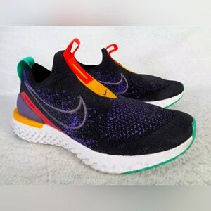 Nike Epic Phantom React Flyknit Black Multi Women 8.5